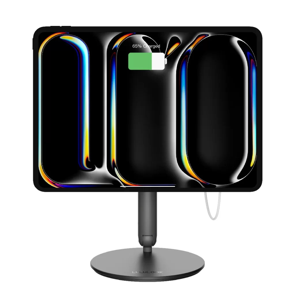 Experience ultimate convenience with our 360 Rotating Foldable Magnetic iPad Stand. This versatile stand allows for adjustable viewing angles, making it perfect for watching videos, video calls, or working on your iPad hands-free. Its foldable design ensures easy portability, while the magnetic feature provides a secure grip for your device. Crafted from durable materials, this stand combines functionality and style, making it an essential accessory for any iPad user.